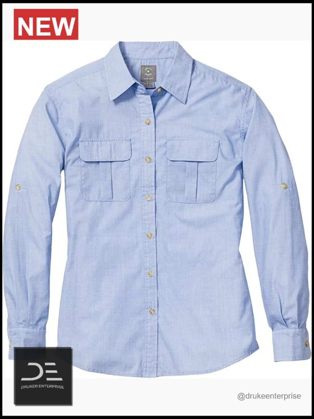 UPF 30+ Long Sleeve Fishing Shirt with Bug Repellent